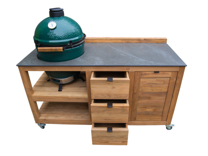 Bari Big Green Egg Trolley on Wheels | Bari -Garden Furniture Centre-HighRange,Reclaimed Furniture,Fire Pits & BBQ's,Bari,Modular Furniture,Outdoor Furniture,Teak Garden Furniture,Outdoor Kitchens,The Bari Outdoor Kitchen Range-{collection_title}