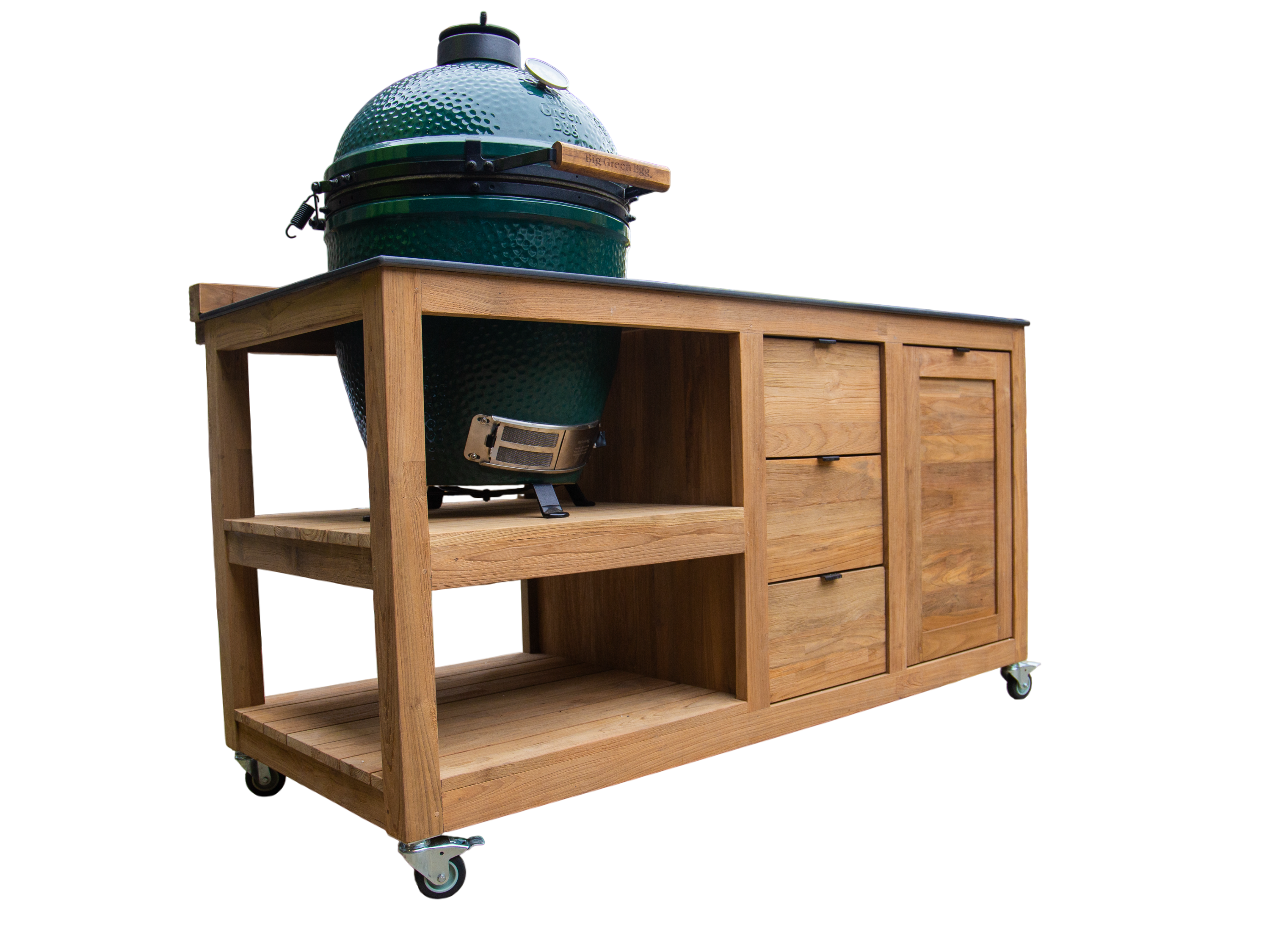 Bari Big Green Egg Trolley on Wheels | Bari -Garden Furniture Centre-HighRange,Reclaimed Furniture,Fire Pits & BBQ's,Bari,Modular Furniture,Outdoor Furniture,Teak Garden Furniture,Outdoor Kitchens,The Bari Outdoor Kitchen Range-{collection_title}