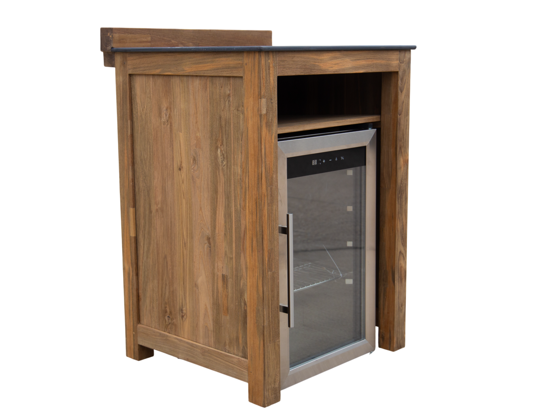 Bari Fridge Unit | Universal Fit-Garden Furniture Centre-MidInstock,instock,MidRange,Reclaimed Furniture,Bari,Modular Furniture,Outdoor Furniture,Teak Garden Furniture,Outdoor Kitchens,The Bari Outdoor Kitchen Range,Teak,Outdoor Kitchen-{collection_title}
