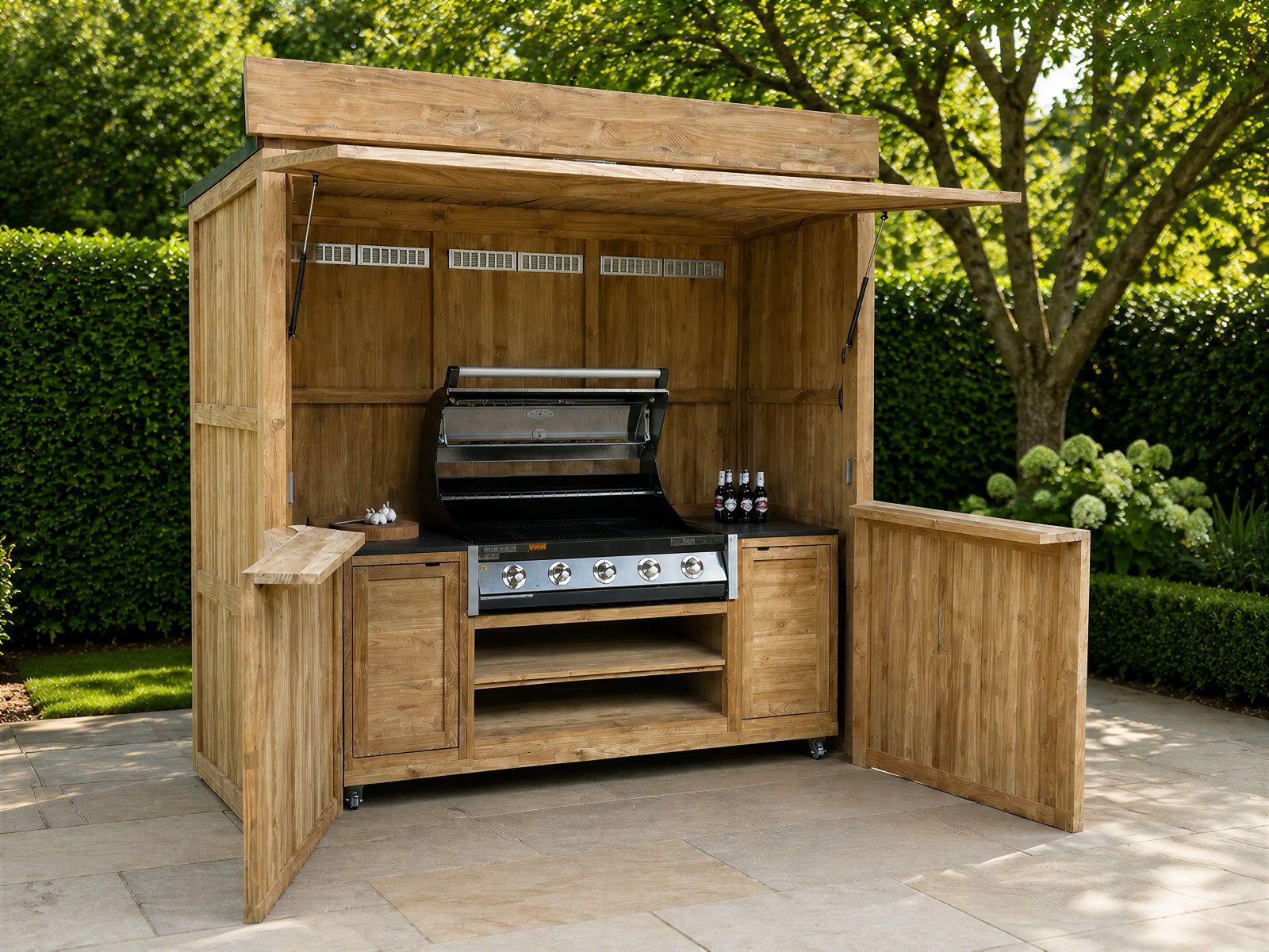 Bari Teak Kitchen Storage Cabinet | August Offer