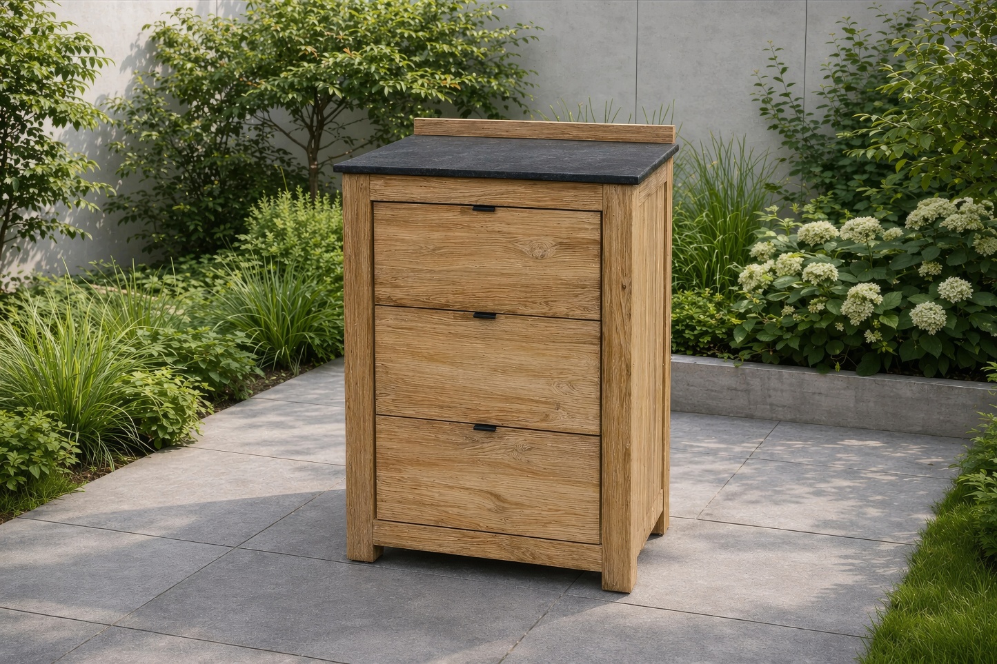 Bari Teak Outdoor Kitchen Set 6