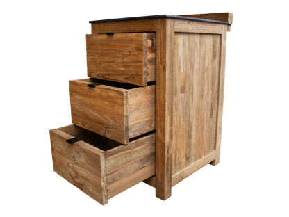 Bari Teak Outdoor Kitchen Set 6