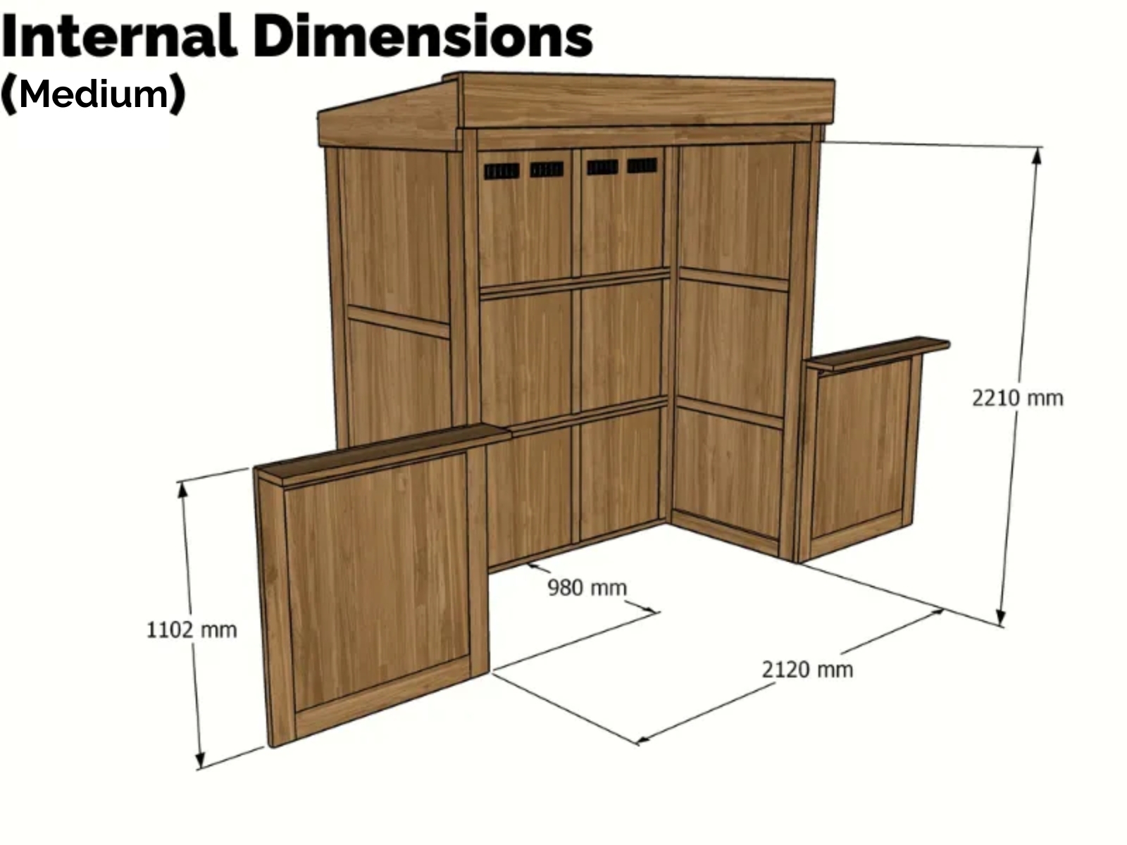 Bari Kitchen Storage Cabinet  