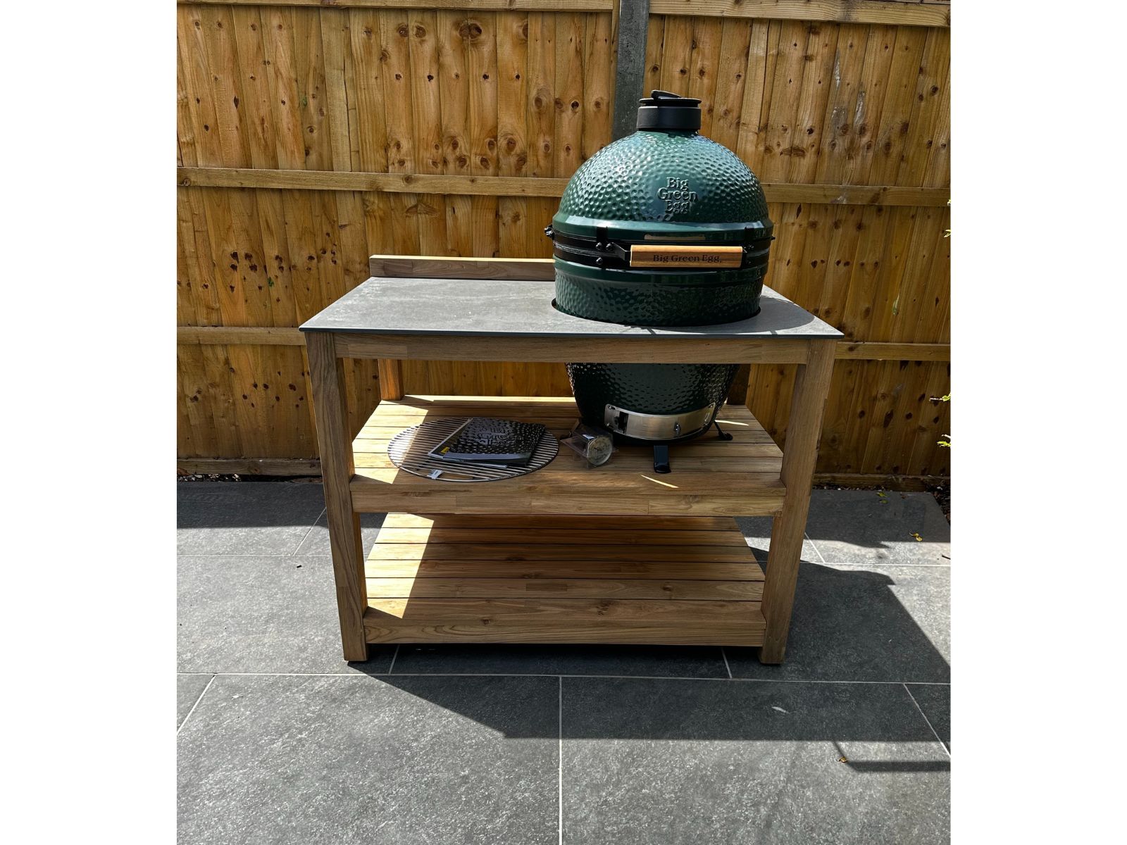 Bari Kitchen Big Green Egg Table Fixed Unit | Bari 