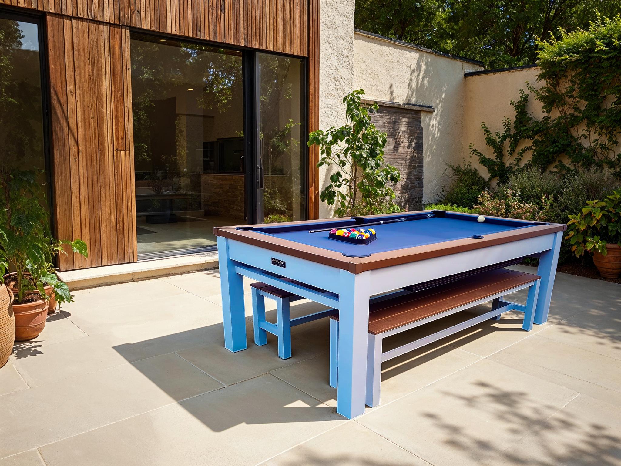 Outdoor Games Diner Table | Tan & White-Garden Furniture Centre-Games Tables,Accessories,HighRange,Tables,Outdoor Furniture,Outdoor Dining-{collection_title}