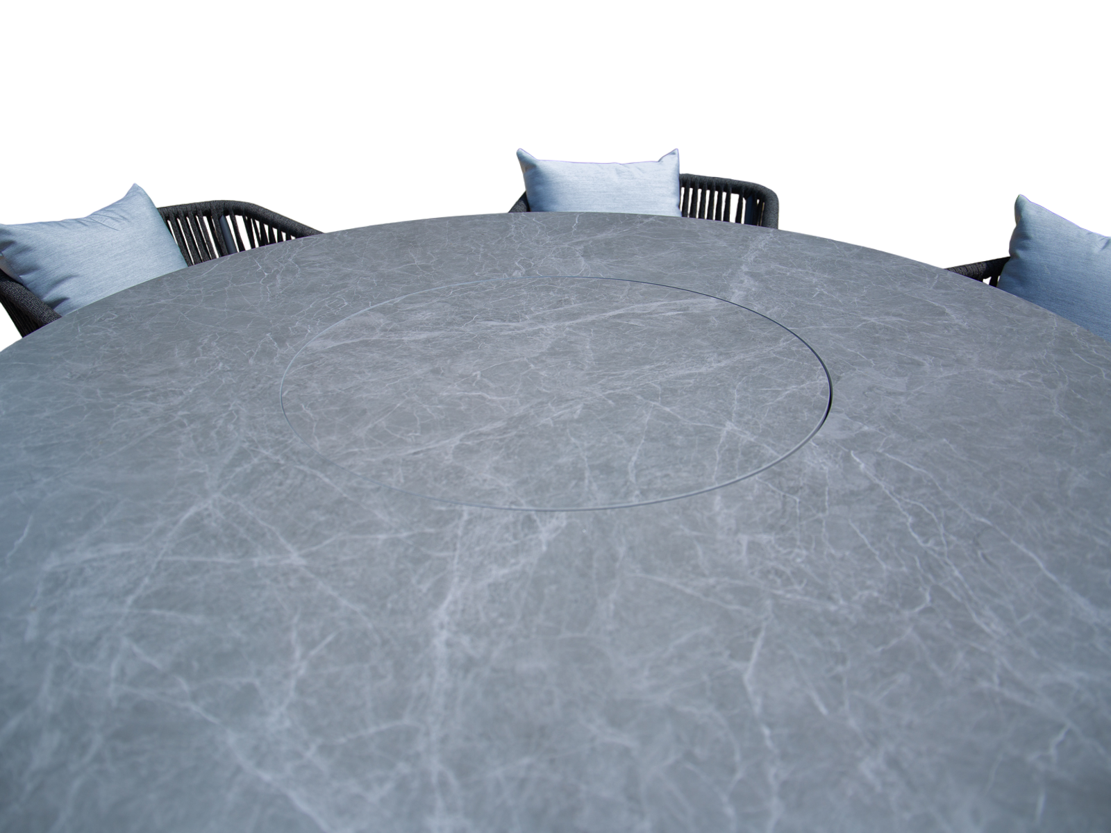 Caracas 6 Chair Round Dining Set-Garden Furniture Centre-HighRange,Metal,Outdoor Dining,Outdoor Furniture-{collection_title}