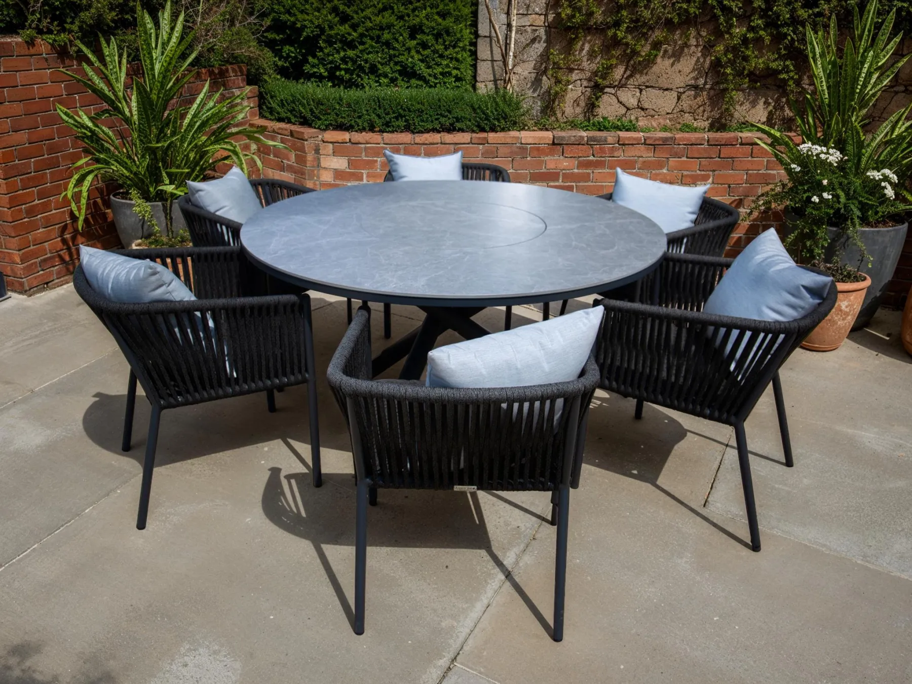 Santiago 1.5m Dining Table with Lazy Susan