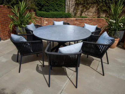 Santiago 1.5m Dining Table with Lazy Susan