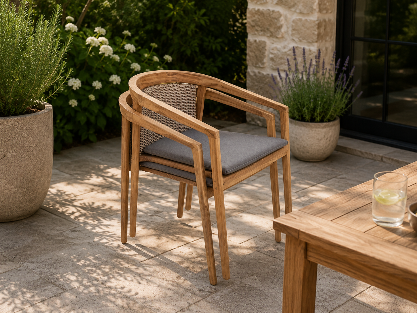 Martinique Teak Stacking Chair