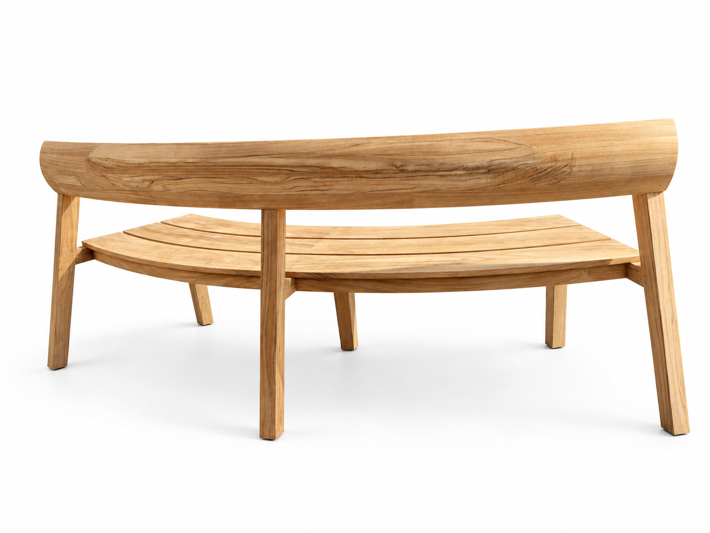 Veluta Curved Teak Bench | FSC® Certified