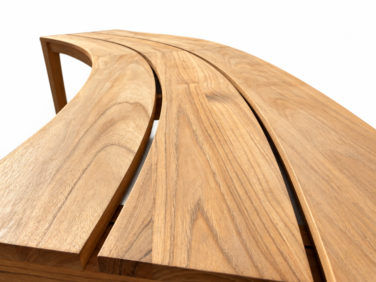 Veluta Curved Teak Bench | FSC® Certified