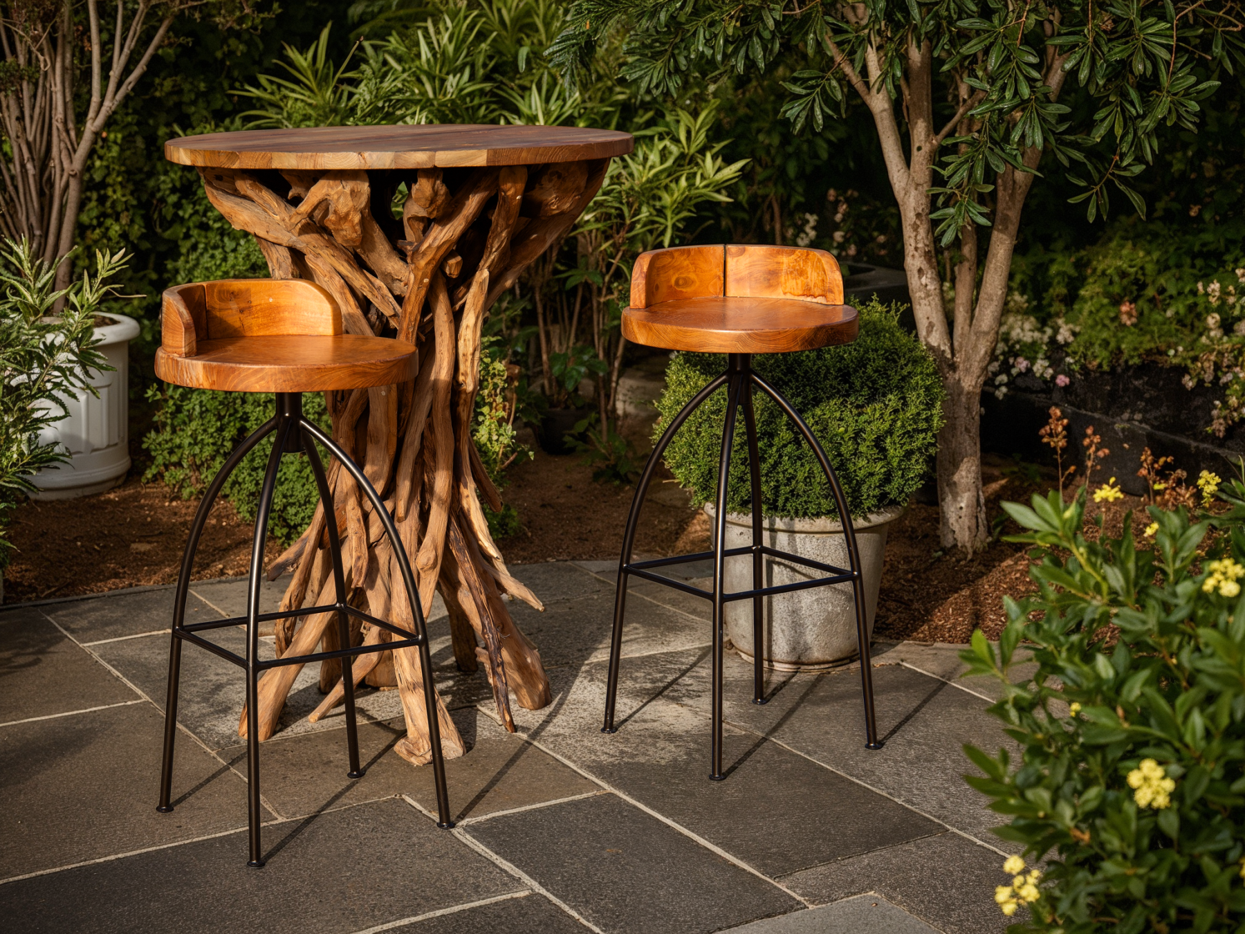 Davos Reclaimed Teak Bar Set