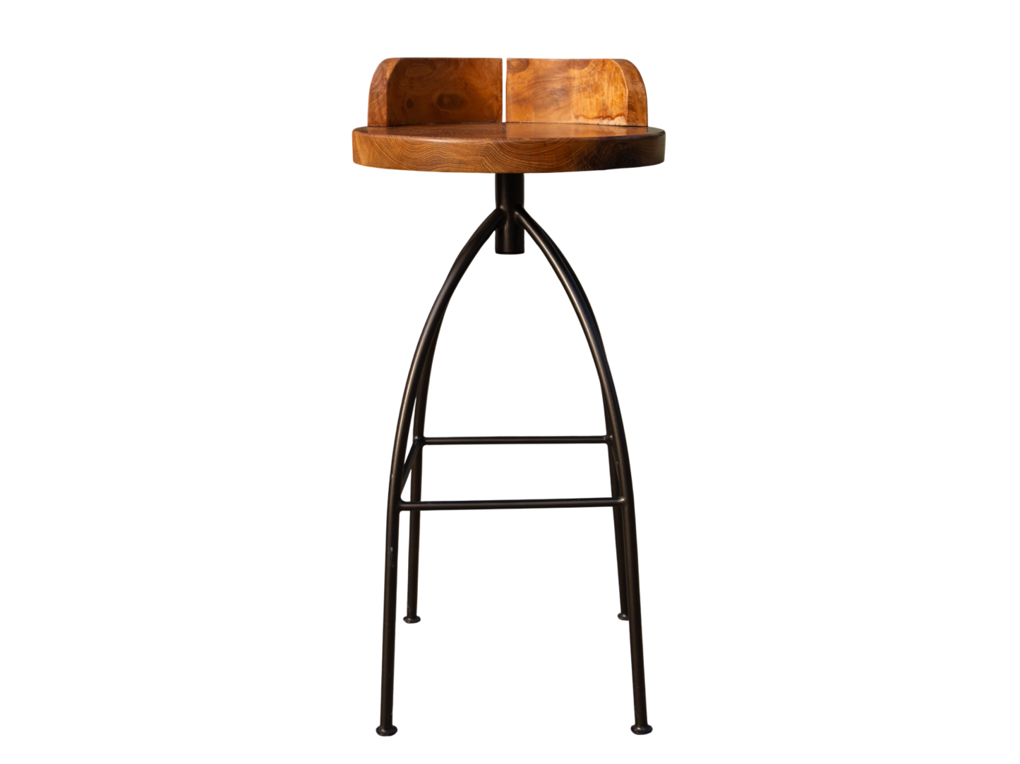 Davos Reclaimed Teak Spinning Bar Stool