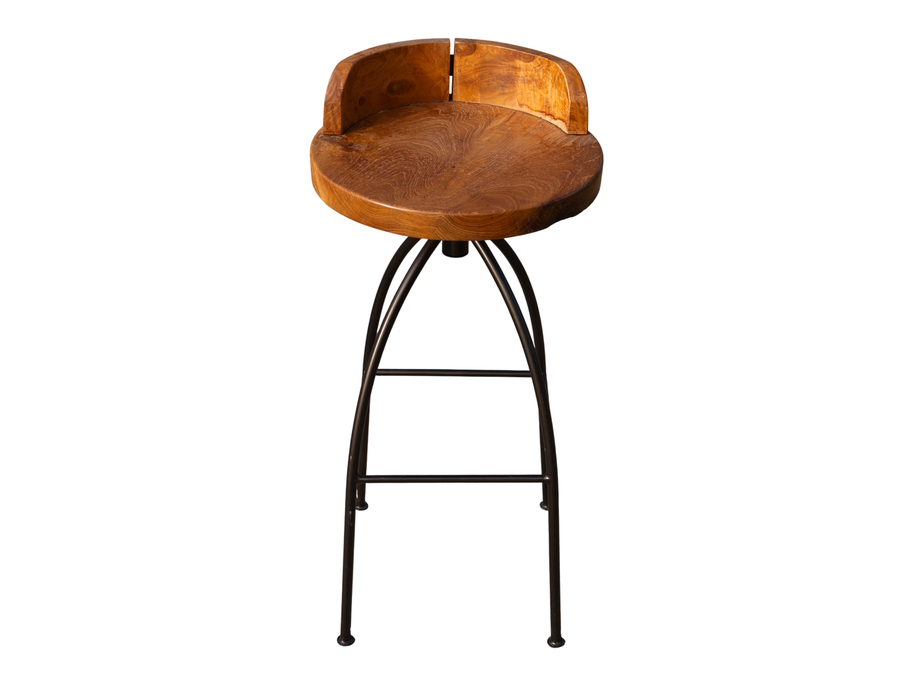 Davos Reclaimed Teak Spinning Bar Stool