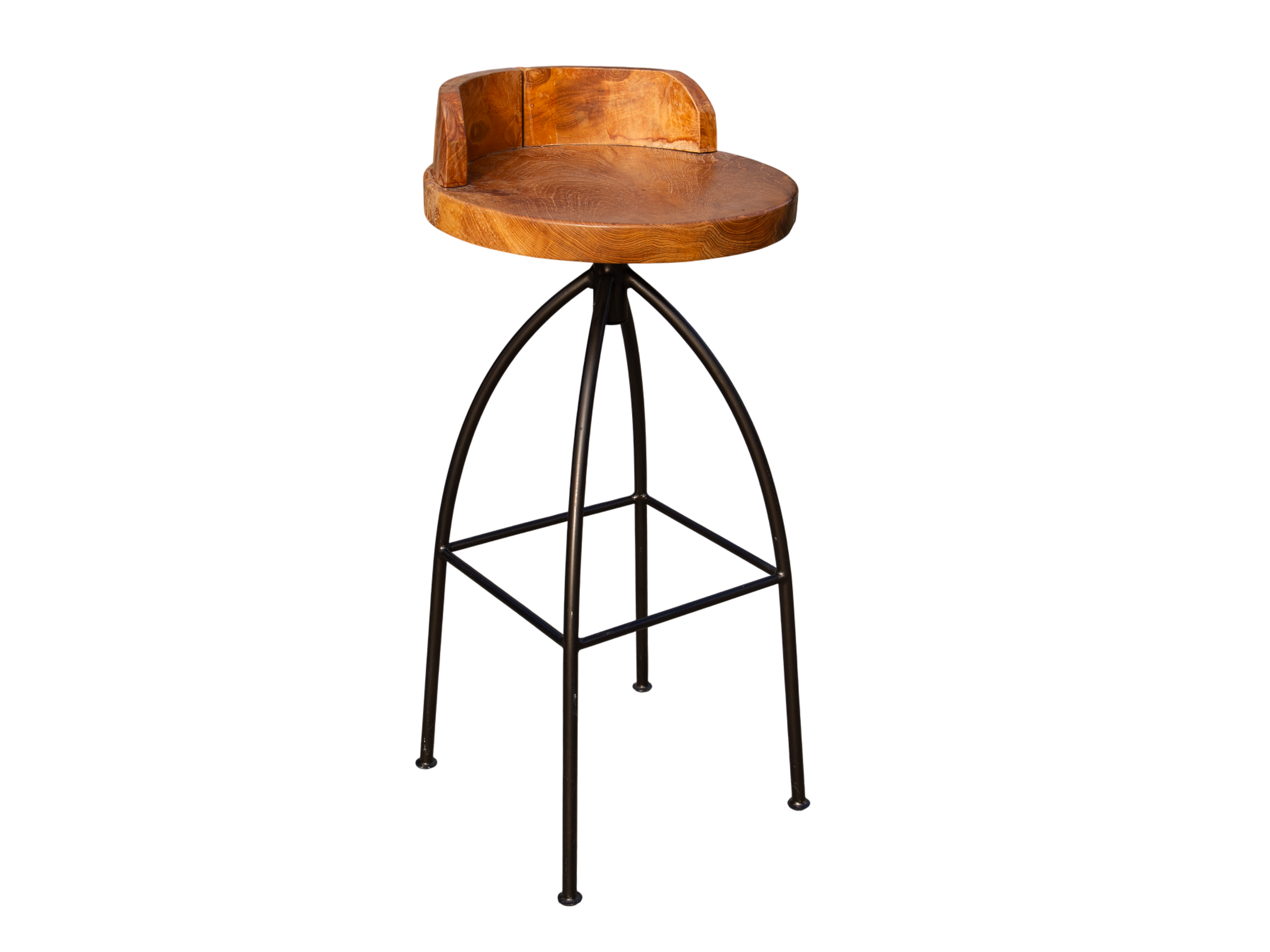 Davos Reclaimed Teak Spinning Bar Stool