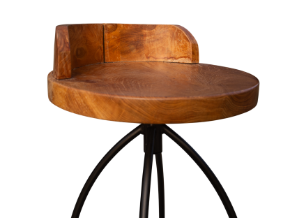 Davos Reclaimed Teak Spinning Bar Stool