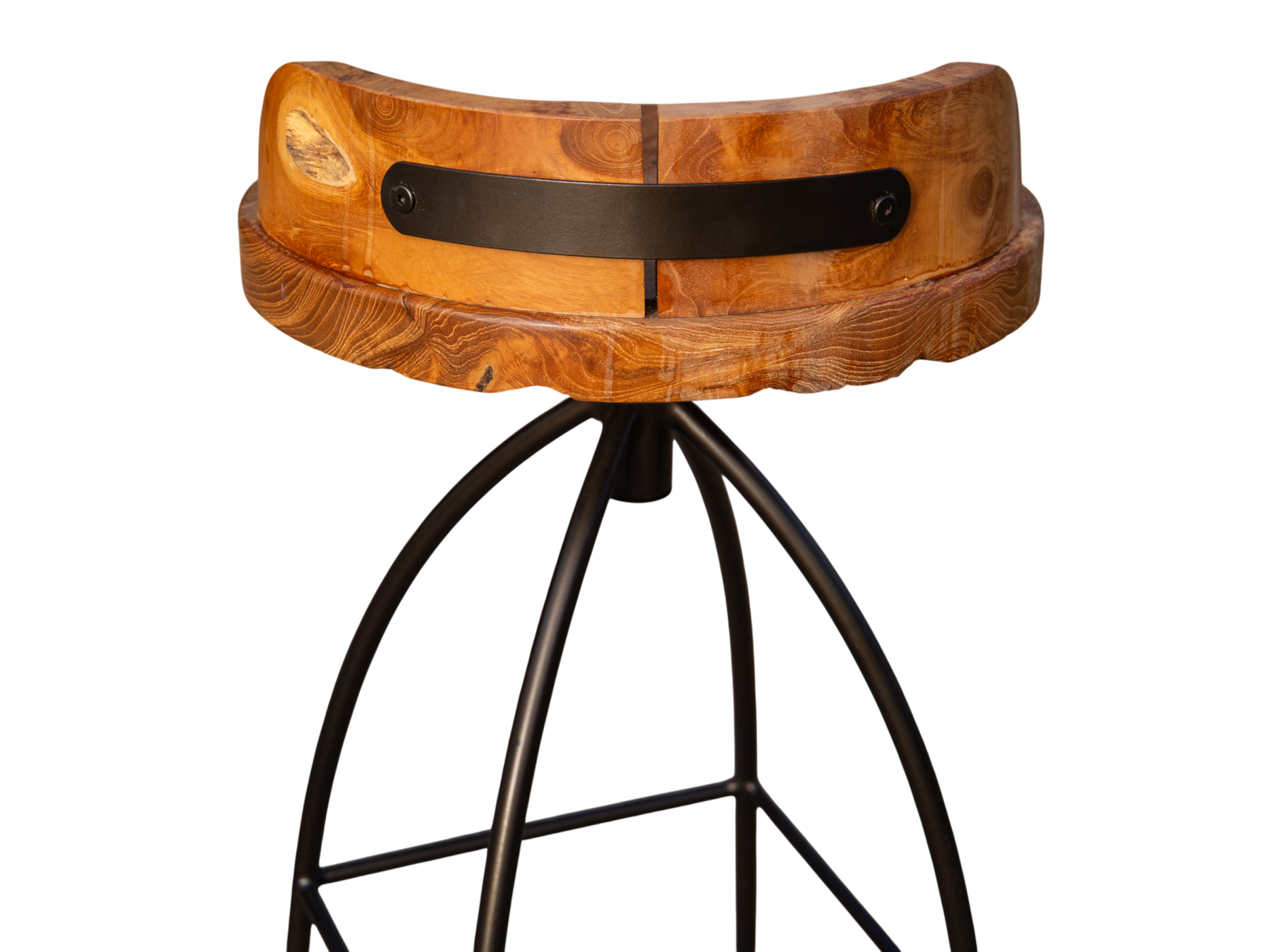 Davos Reclaimed Teak Spinning Bar Stool