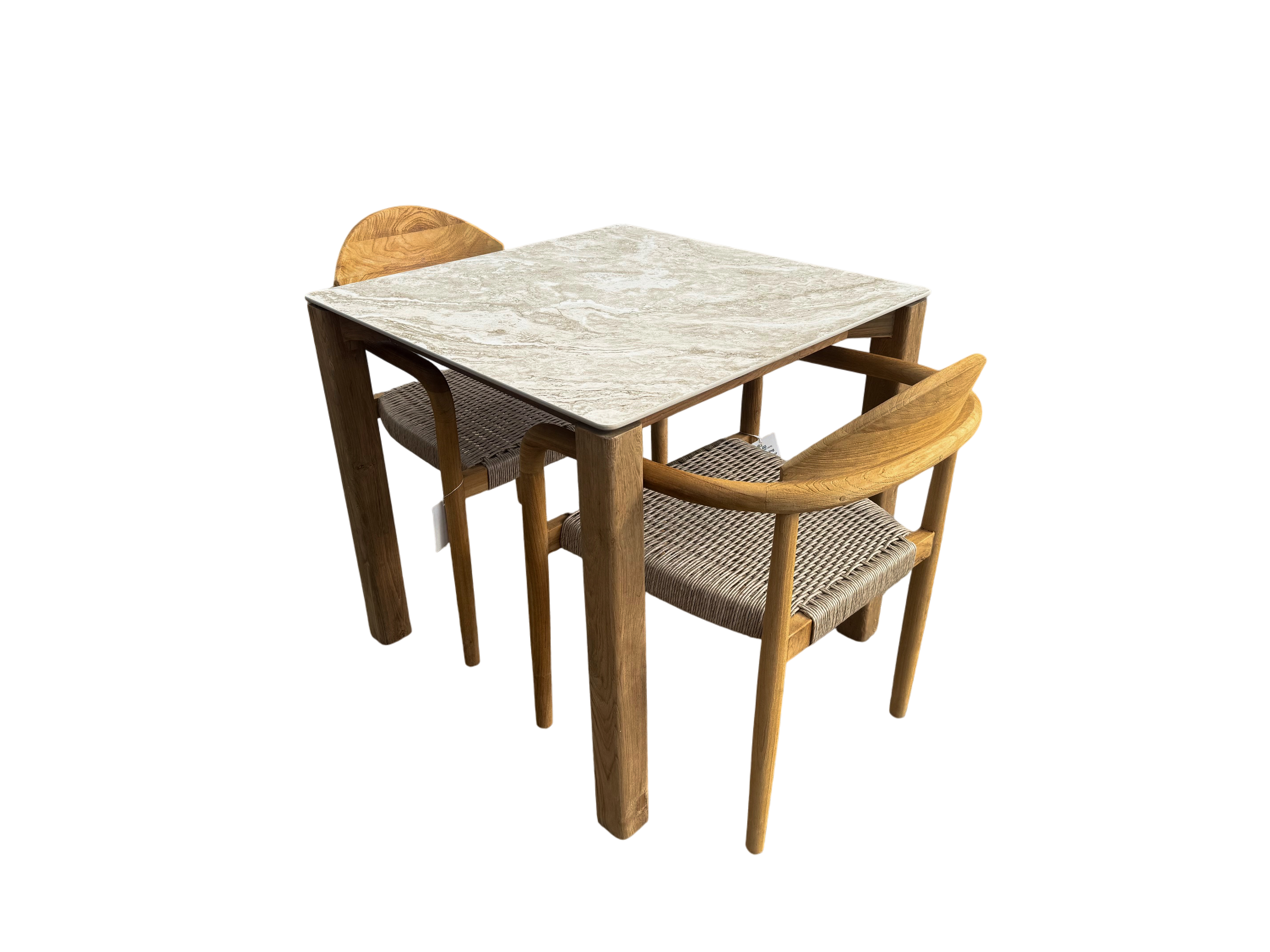 Faro Ceramic Table Bella Set | Cream or Grey-Garden Furniture Centre-Teak Tables,Tables,Dining Table,Outdoor Furniture,Outdoor Dining,Dining Set-{collection_title}