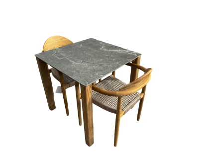 Faro Ceramic Table Bella Set | Cream or Grey-Garden Furniture Centre-Teak Tables,Tables,Dining Table,Outdoor Furniture,Outdoor Dining,Dining Set-{collection_title}