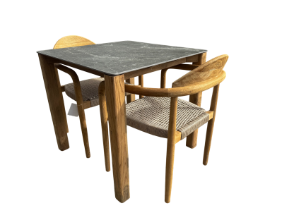 Faro Ceramic Table Bella Set | Cream or Grey-Garden Furniture Centre-Teak Tables,Tables,Dining Table,Outdoor Furniture,Outdoor Dining,Dining Set-{collection_title}