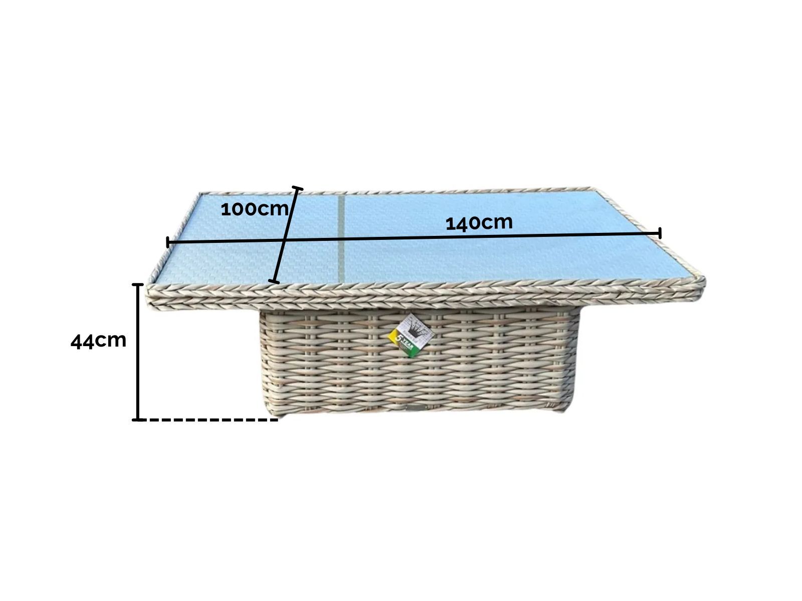 Fiji 1.4m Rising Coffee Table | Rectangular