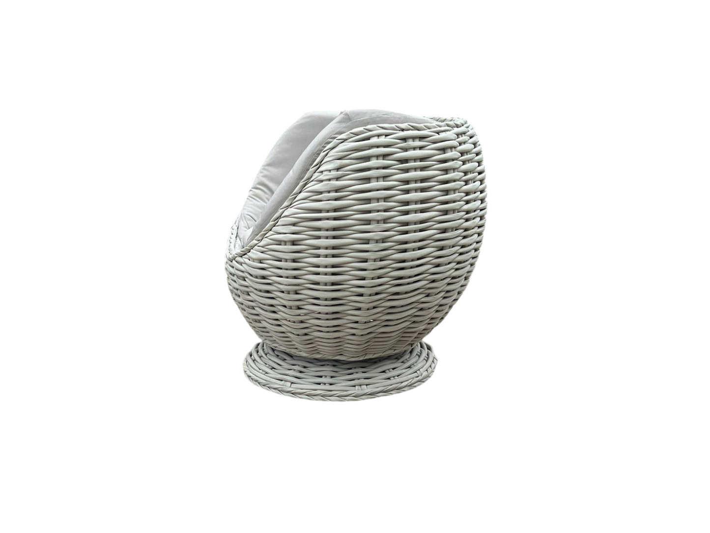 Fiji Swivel Chair Bianco | Limited Edition-Garden Furniture Centre-MidRange,Outdoor Lounging,Outdoor Furniture,Rattan Furniture,Fiji Range,Rattan,Rattan Chairs,Fiji-{collection_title}