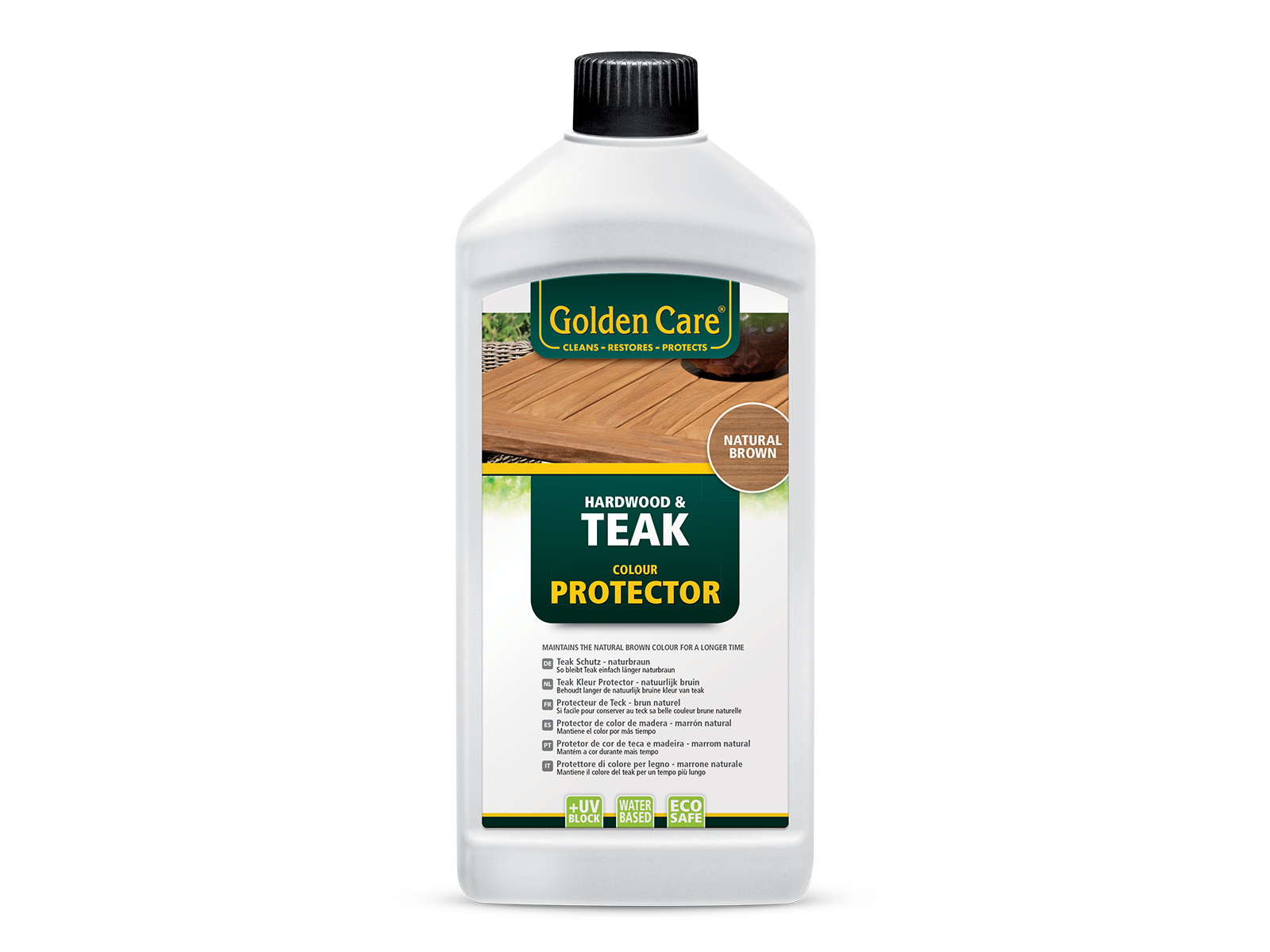 Golden Care - Teak Protector Natural Brown (1 Litre)-Garden Furniture Centre-LowRange,Under 100,Information,Amazon Trade Account,Teak,Accessories,Golden Care Products,Bench Accessories,Furniture Care,48Hour Dispatch-{collection_title}