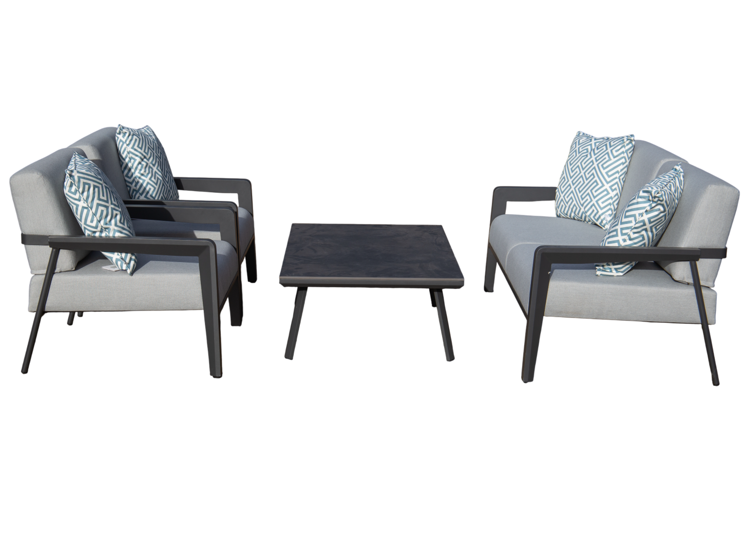 Greece Aluminium Sofa & Armchair Garden Lounge Set