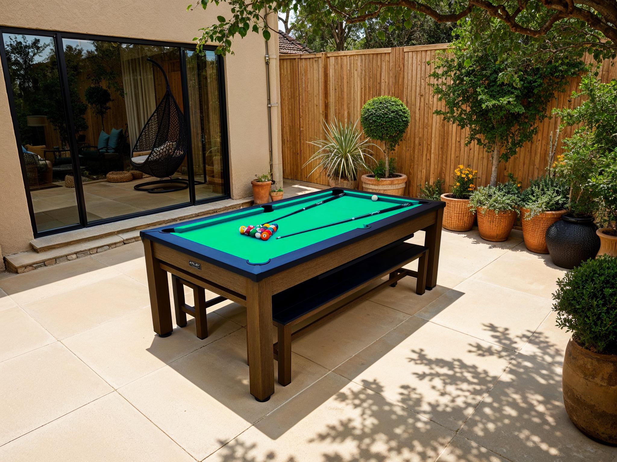 Outdoor Games Diner Table | Brown & Black  | Pre-Order