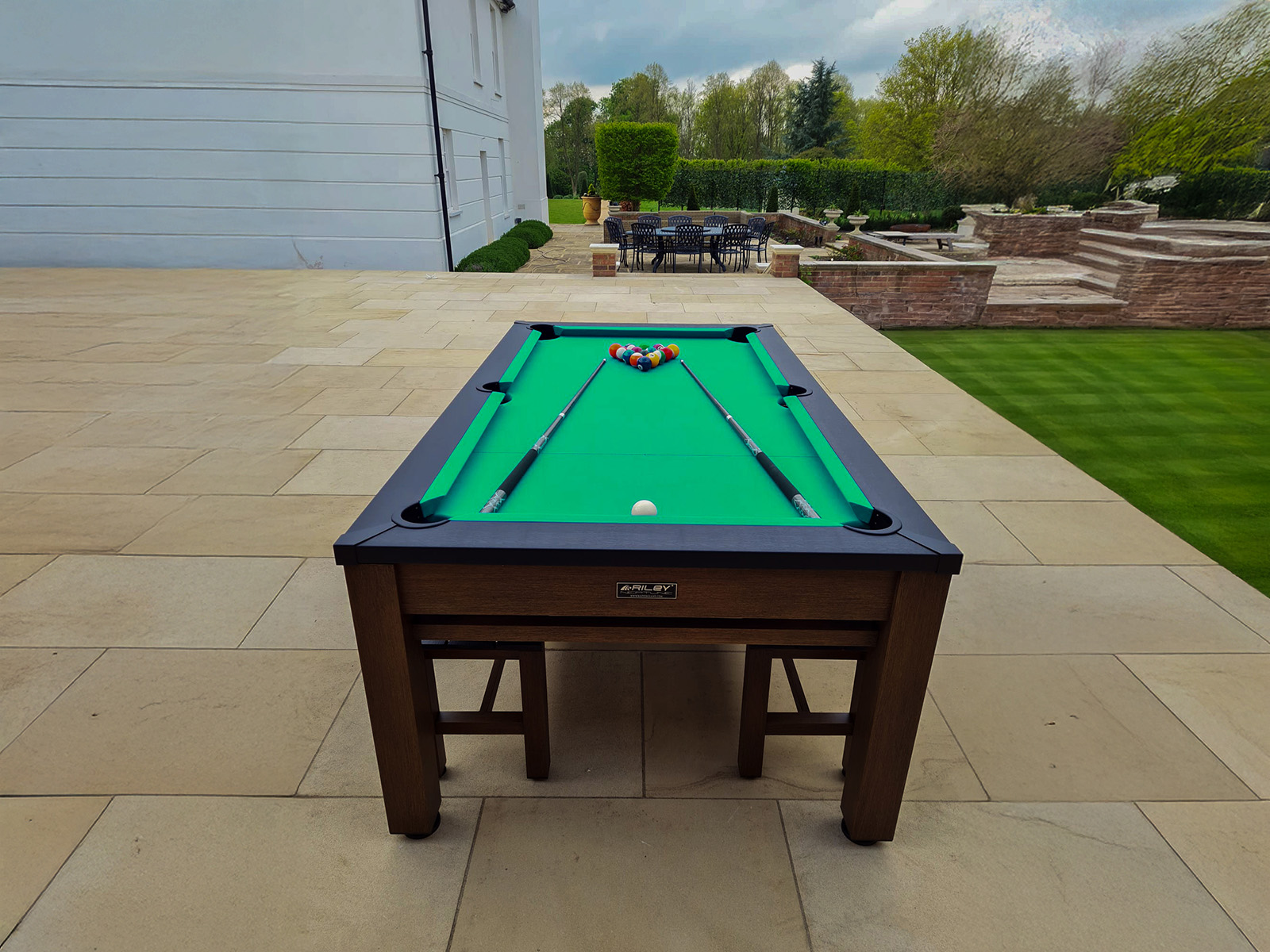 Outdoor Games Diner Table | Brown & Black  | Pre-Order