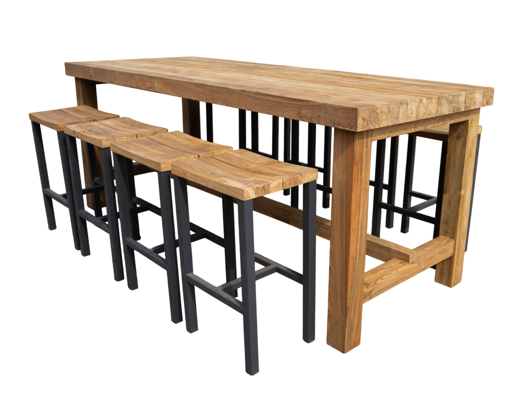 Himalayan Teak Bar Sierra Set-Garden Furniture Centre-Indoor Dining,HighRange,Outdoor Dining,Teak,Outdoor Furniture,Teak Garden Furniture,Bars & Bar Sets,The Bari Outdoor Kitchen Range,Tables,Teak Tables,Outdoor Kitchen,Modular Furniture-{collection_title}