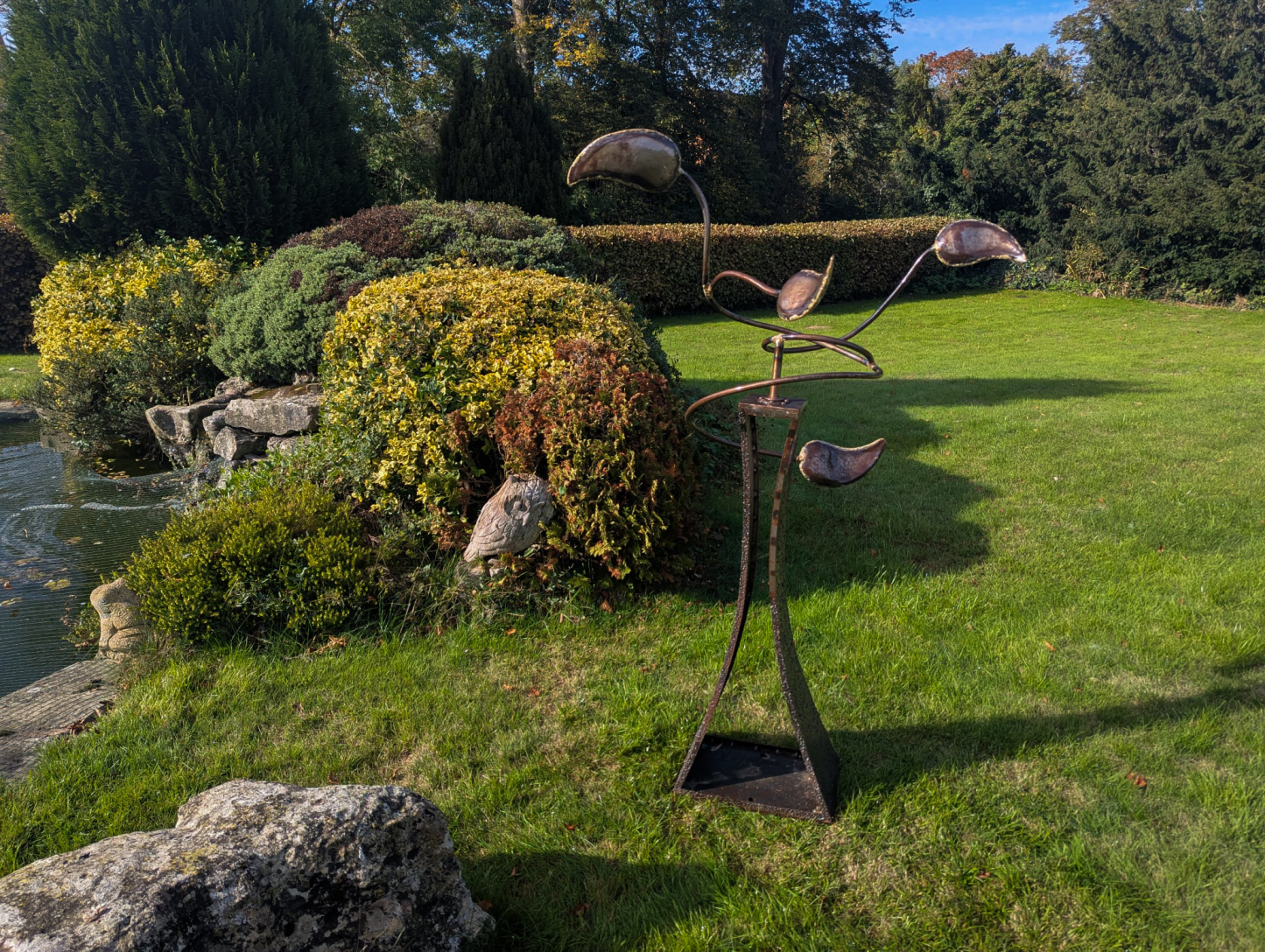 In Flow Kinetic Sculpture-Garden Furniture Centre-HighRange,Ornaments Accessories,Accessories,Ornaments,Think Outside Range,Metal Garden Ornaments-{collection_title}