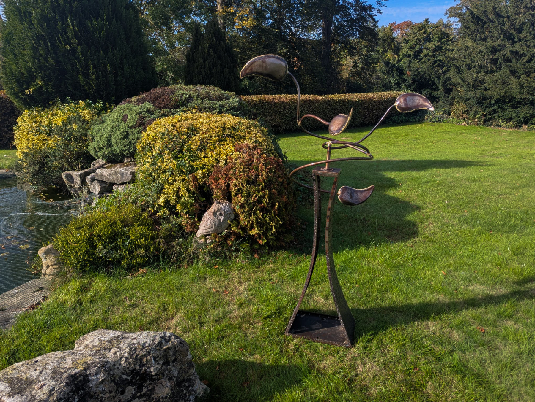 In Flow Kinetic Sculpture-Garden Furniture Centre-HighRange,Ornaments Accessories,Accessories,Ornaments,Think Outside Range,Metal Garden Ornaments-{collection_title}