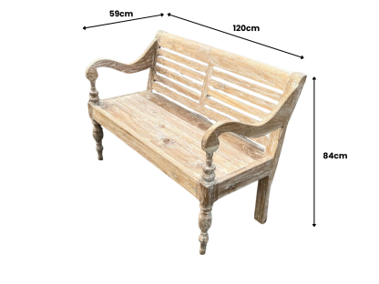 Java Antique Bench 1.2m