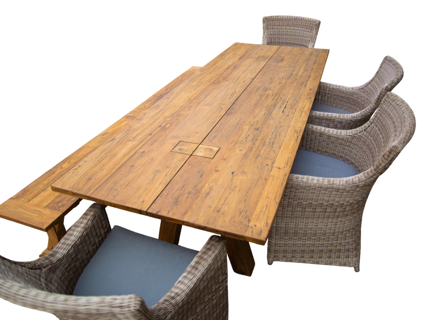 Knight’s 2.4m Table Bench Dining Set