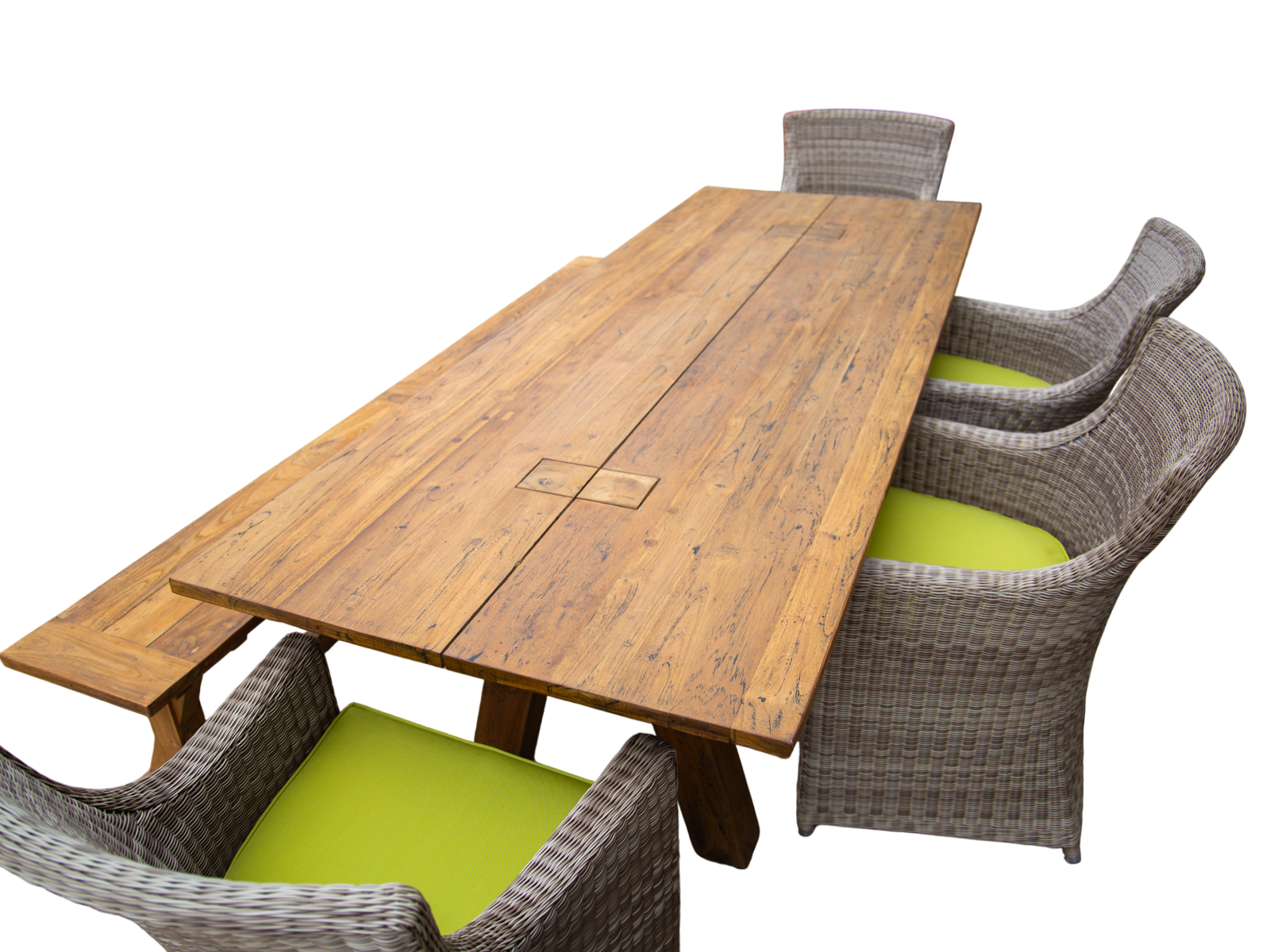 Knight’s 2.4m Table Bench Dining Set