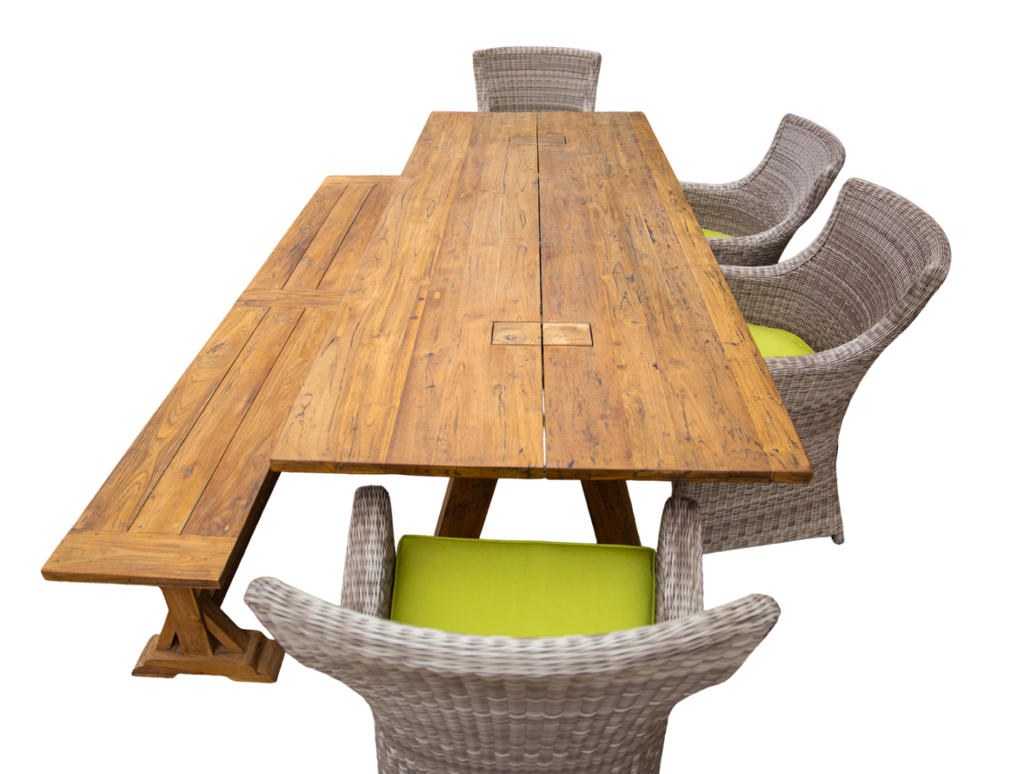 Knight’s 2.4m Table Bench Dining Set