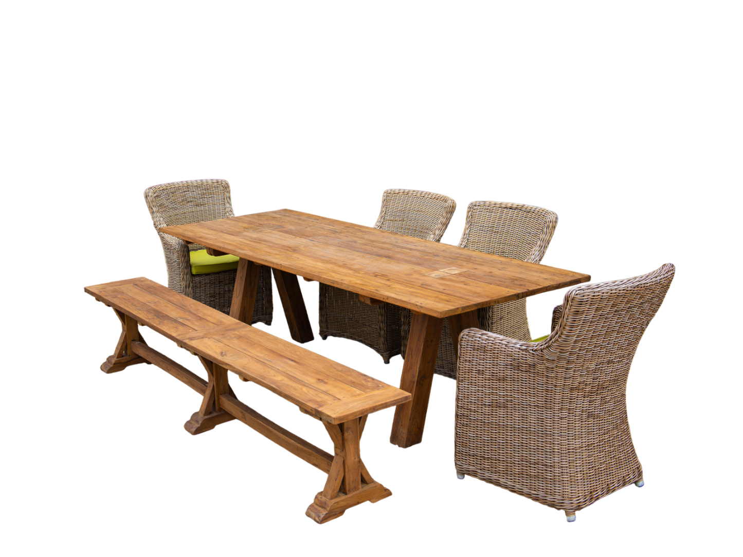 Knight’s 2.4m Table Bench Dining Set