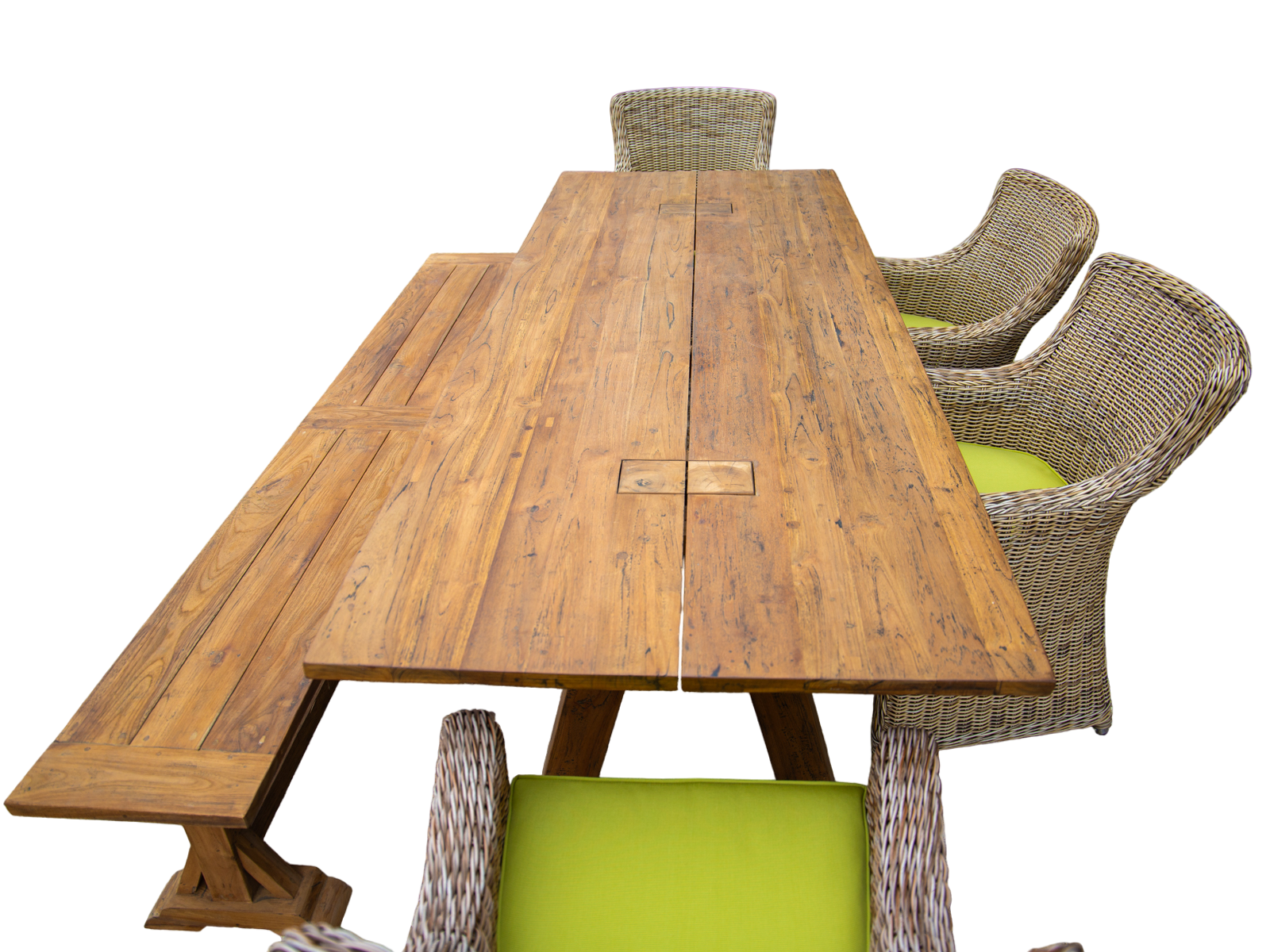 Knight’s 2.4m Table Bench Dining Set