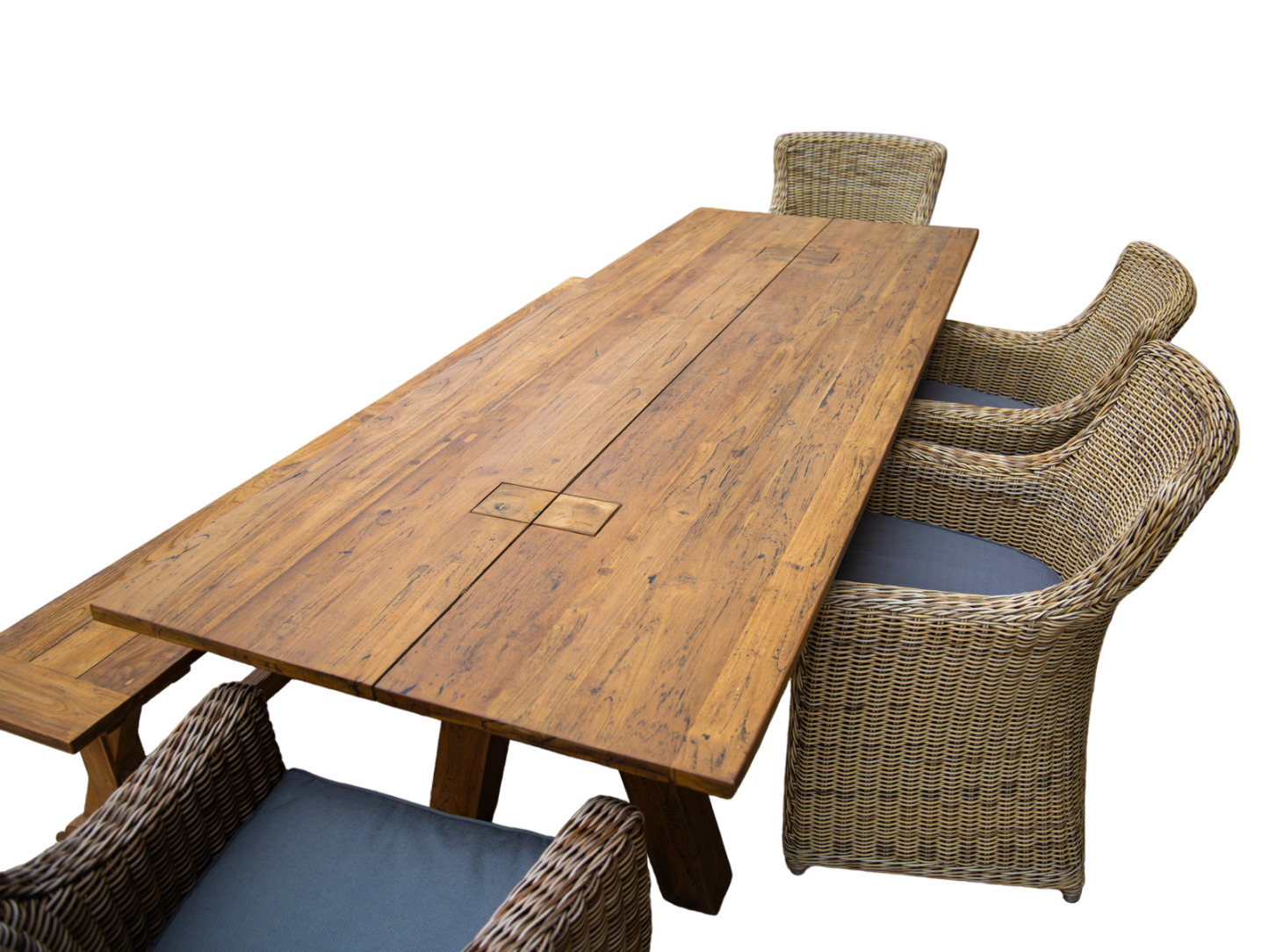 Knight’s 2.4m Table Bench Dining Set