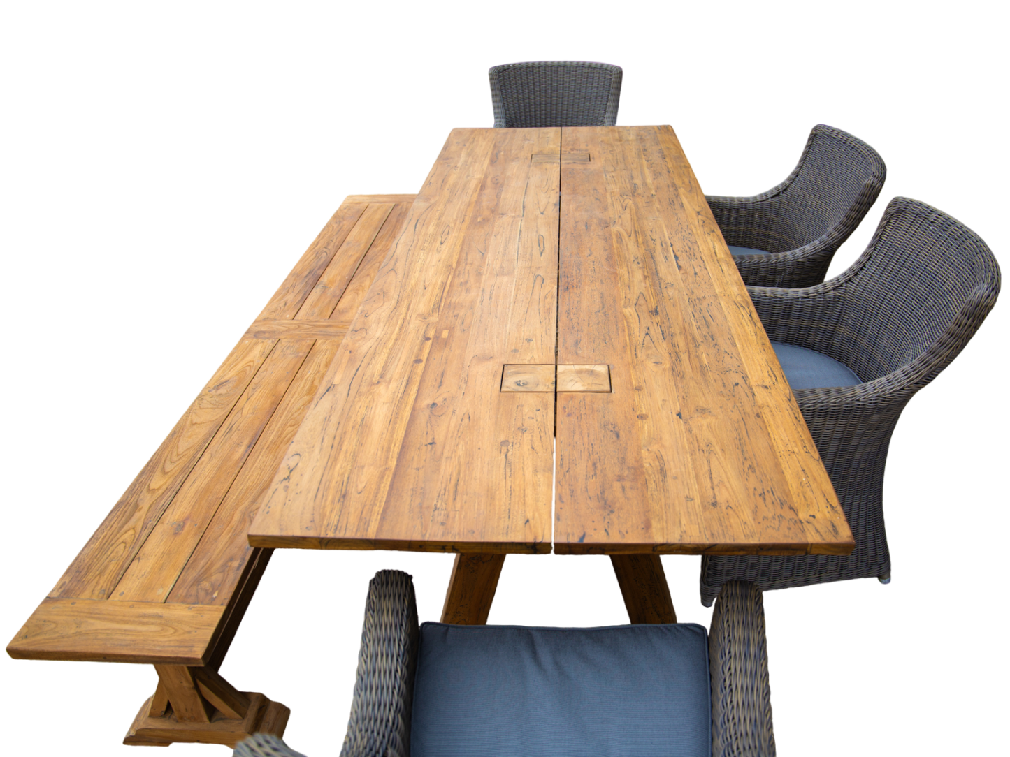 Knight’s 2.4m Table Bench Dining Set