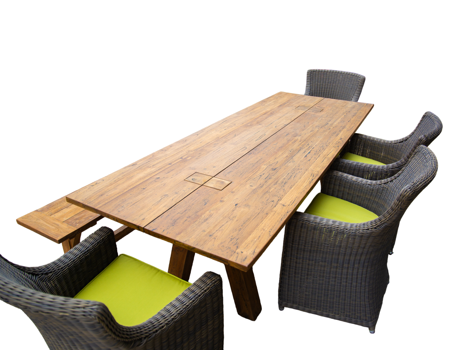 Knight’s 2.4m Table Bench Dining Set