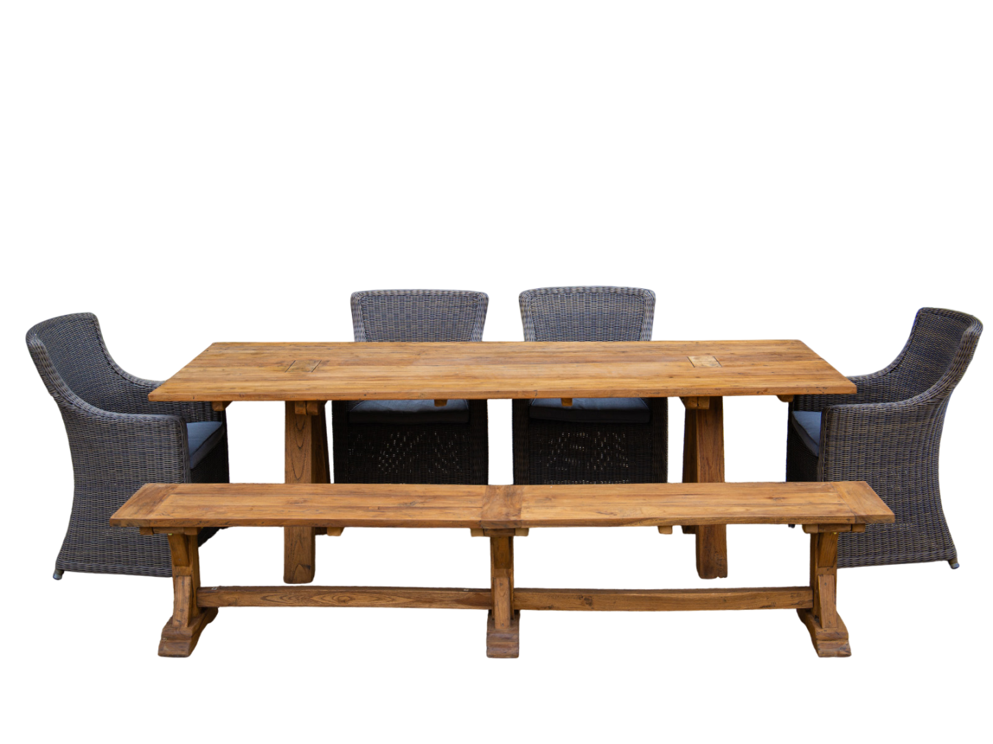 Knight’s 2.4m Table Bench Dining Set