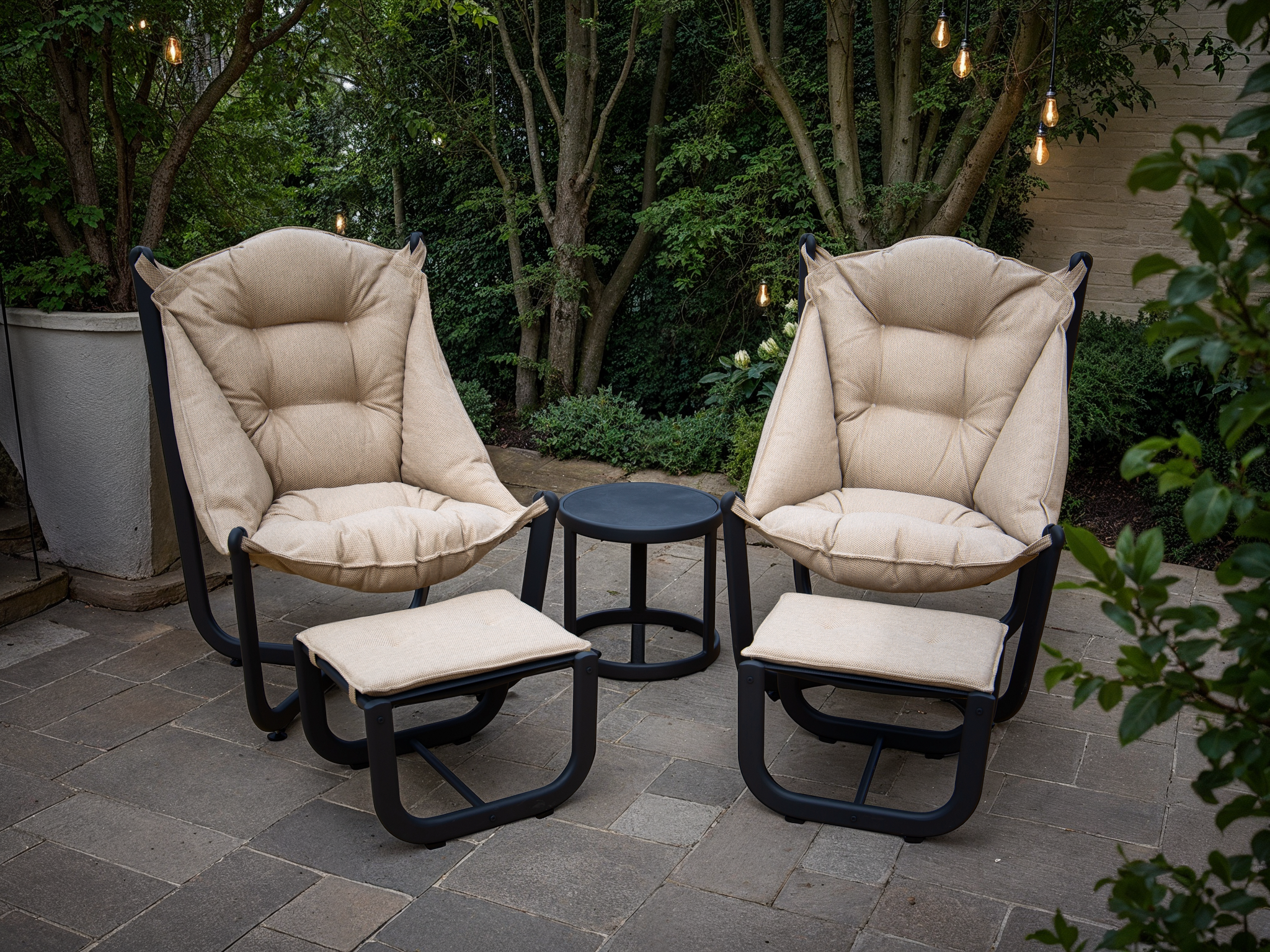 Koala 2 Chair Table Set Sand Beige