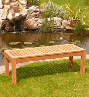 Backless Bench - 120cm-Garden Furniture Centre-LowRange,Backless,Benches,Teak Benches Benches-{collection_title}