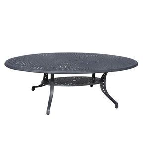 Tudor Oval Aluminium Table - 2.4m X 1.2m