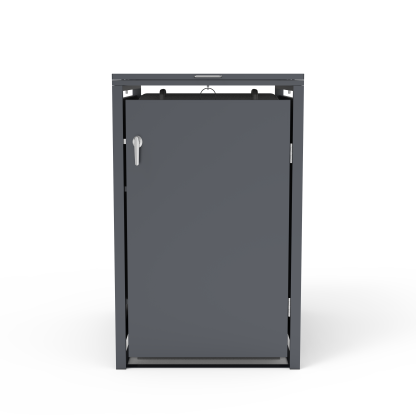 Anthracite 360L Solid Panel Single Wheelie Bin Cover