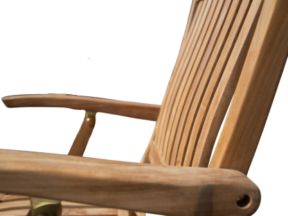 Amelia 4 Chair Folding Dining Set | Teak
