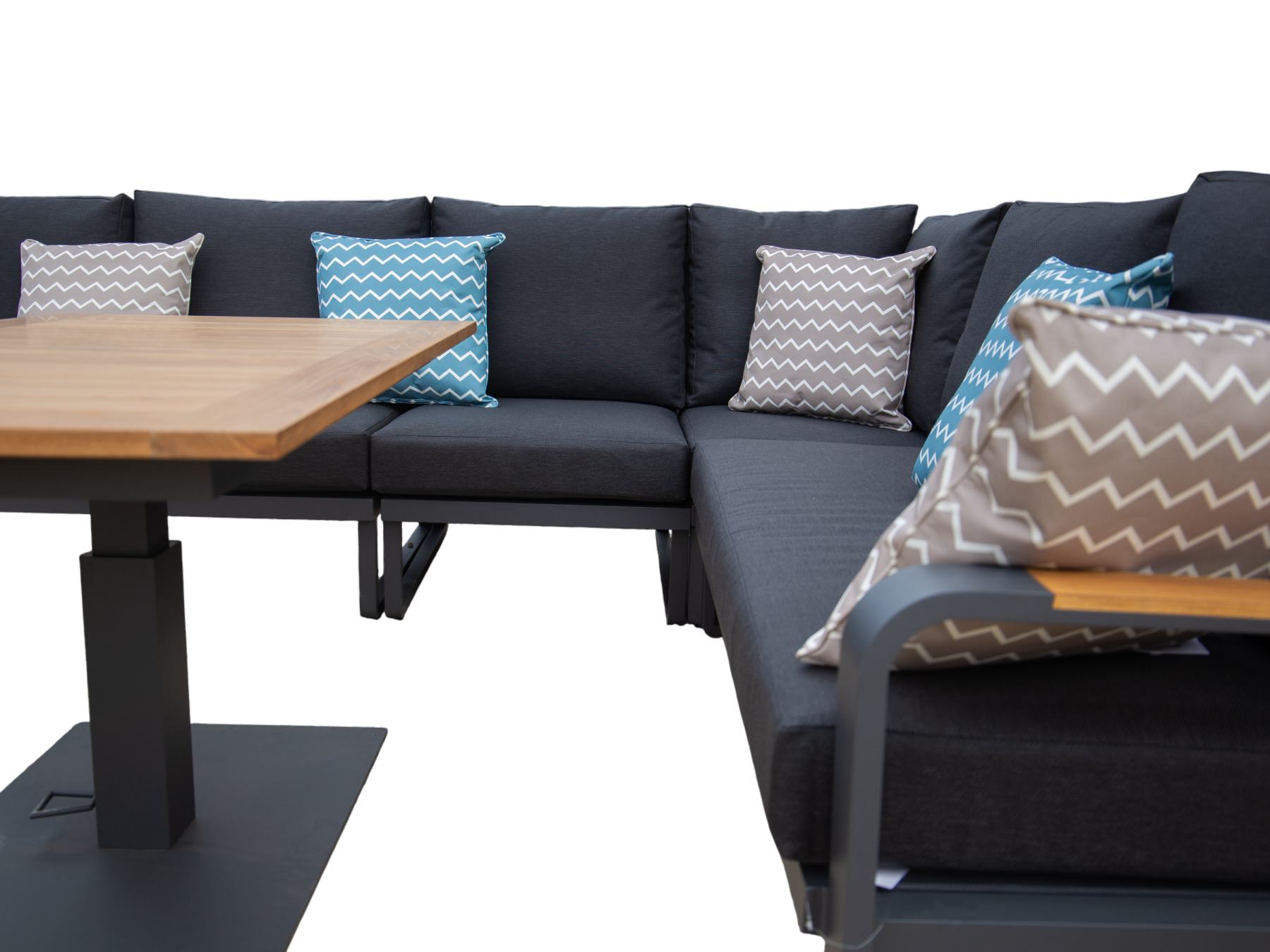 Miami Corner Unit | LIFE Range-Garden Furniture Centre-HighRange,Outdoor Lounging,Tables,Outdoor Furniture,Metal Furniture,Corner Lounge Units,Life Range,Teak,Metal,Teak Sets,Metal Sets-{collection_title}