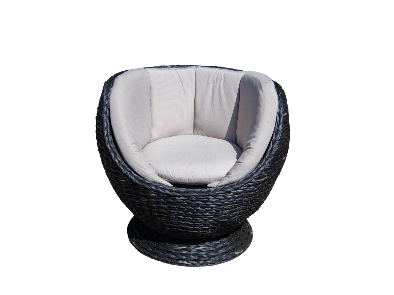 Midnight Montana Swivel Chair-Garden Furniture Centre-MidInstock,instock,MidRange,Outdoor Lounging,Outdoor Furniture,Rattan Furniture,Rattan,Rattan Chairs,Montana Range,midnight montana-{collection_title}